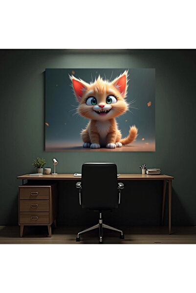 Printees Painting - Funny Cat - Canvas on frame