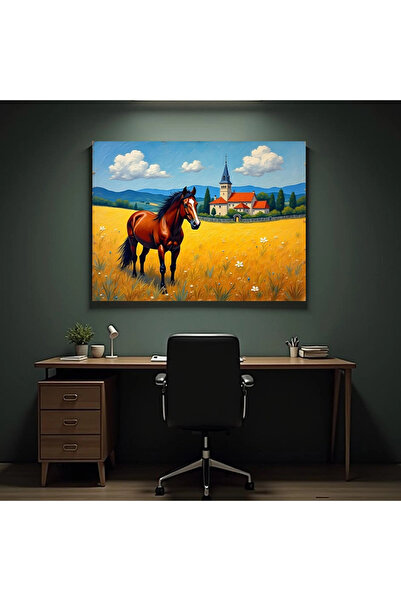 Printees Tablou - Cal lângă sat