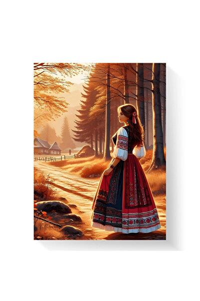 Printees Tablou - Drumul către sat - Canvas pe șasiu