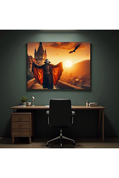 Printees Painting - Dracula Against the Sun - Canvas on frame