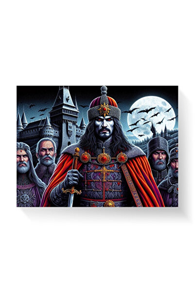 Printees Tablou - Vlad Țepeș la Hunedoara - Canvas pe șasiu