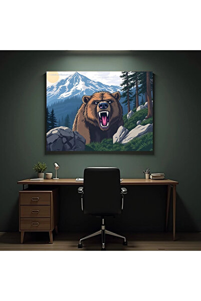 Printees Tablou - Urs fioros - Canvas pe șasiu