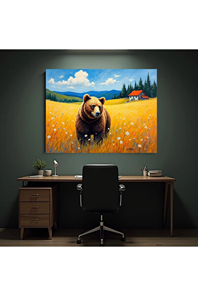 Printees Tablou - Urs în lan de grâu