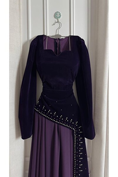 ZAYNAFASHIONSA Violet Royal Dress