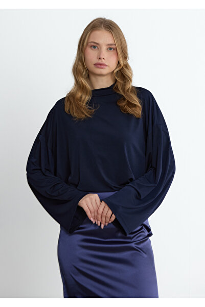 LADYA COLLECTION Bluză bleumarin și ivory