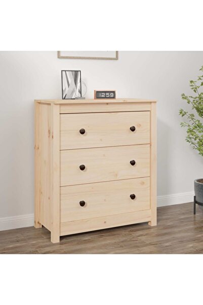 vidaxl Sideboard 70x35x80 cm Solid Wood Pine