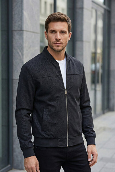 MOVENTO Men's Micro Textured Transitional Jacket