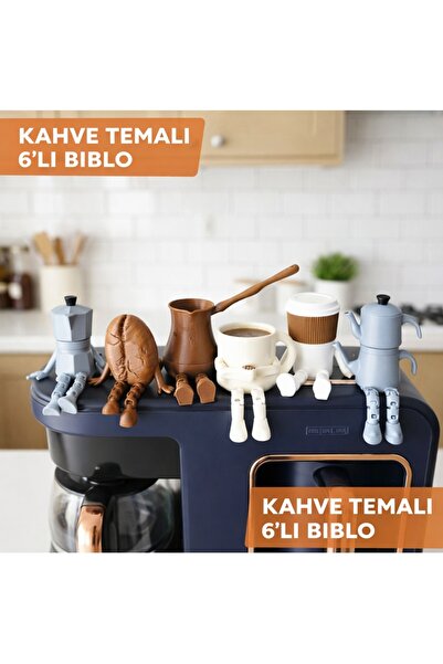 keyfisepet en keyifli sepet مجموعة تماثيل زخرفية بتصميم القهوة مكونة من 6 قطع...