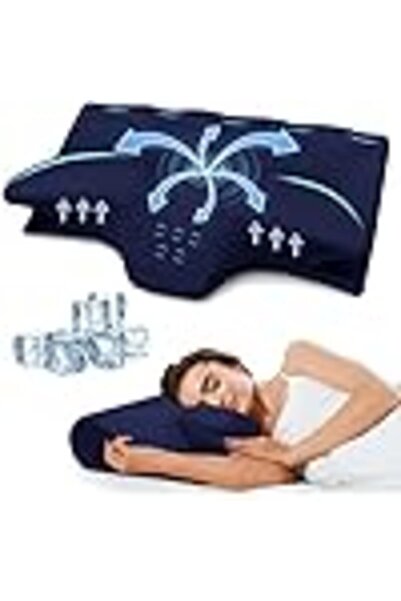 Arabest Pillow for Neck Pain Relief, Cooling Contour Memory Foam Pillows
