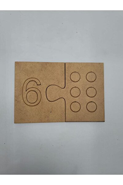 Mu Art Ahşap 10 قطع من بطاقات الأرقام الخشبية الذكية، لعبة مطابقة، مواد تعليم...