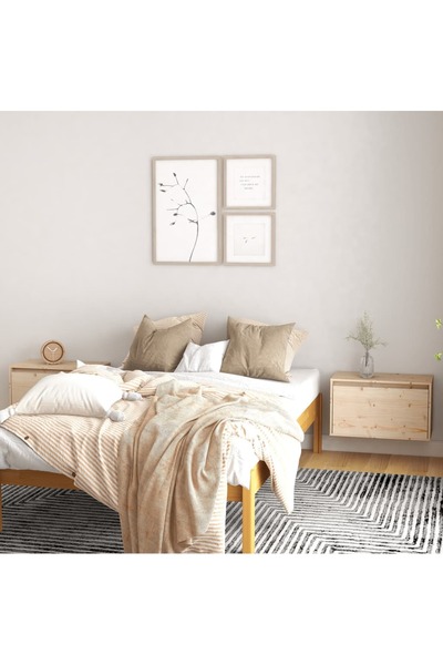 vidaxl Wall Cabinets 2 pcs 60x30x35 cm Solid Pinewood