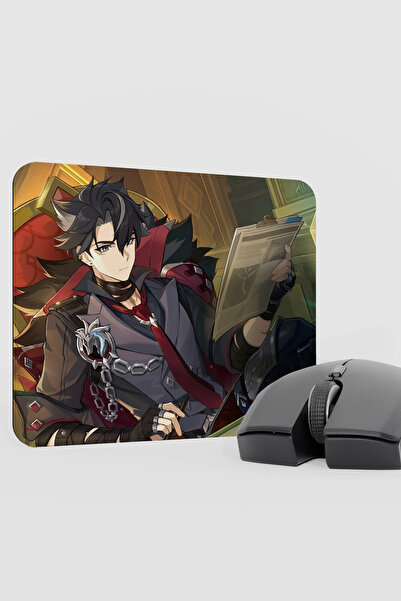 mousepad bastir Wriothesley Genshin Impact Anime Gacha V3 - 22X18 Gaming Mous...
