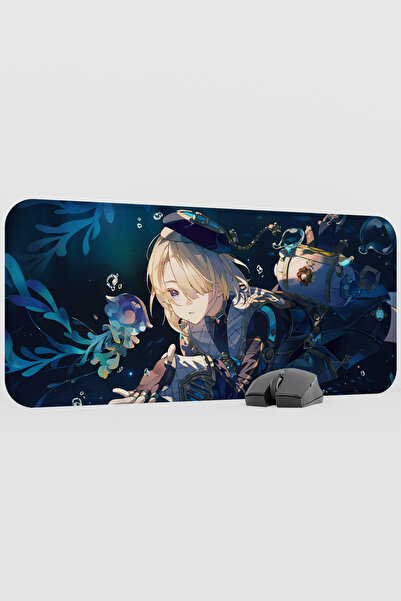 mousepad bastir Freminet Genshin Impact Anime Gacha V1 - 70X30 XL Gaming Mous...