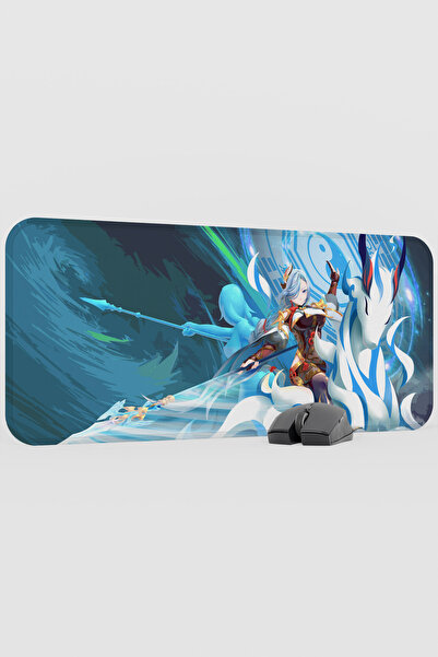 mousepad bastir لوحة ماوس للألعاب من شينهي جينشين إمباكت أنيمي غاشا V4 - مقاس...