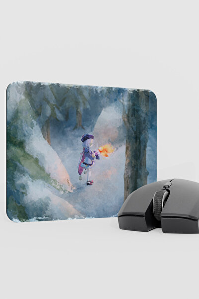 mousepad bastir Qiqi Genshin Impact Anime Gacha V3 - 22X18 Gaming Mouse Pad M...