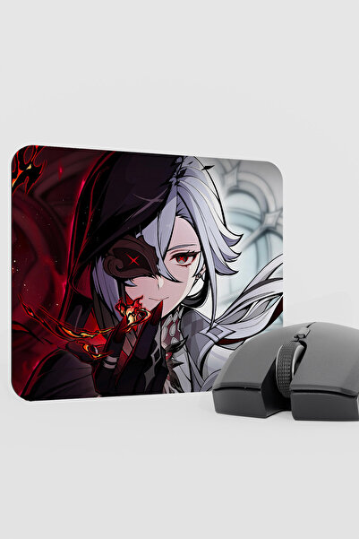 mousepad bastir Arlecchino Genshin Impact Anime Gacha V1 - 22X18 Gaming Mouse...
