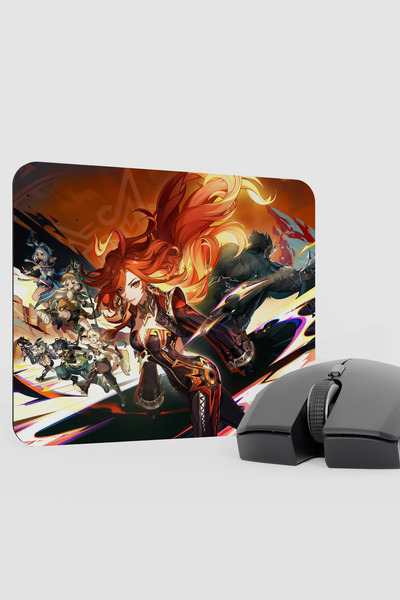 mousepad bastir Mavuika Genshin Impact Anime Gacha V3 - 22X18 Gaming Mouse Pa...