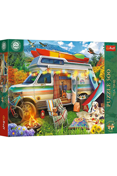 Trefl PUZZLE 500 PREMIUM PLUS TEA TIME EUROPEAN CARAVAN CHAMPIONSHIP