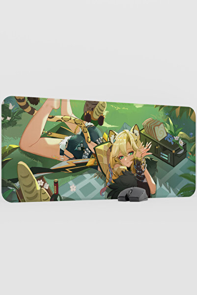 mousepad bastir Xilonen Genshin Impact Anime Gacha V4 - 90X40 XXL Gaming Mous...