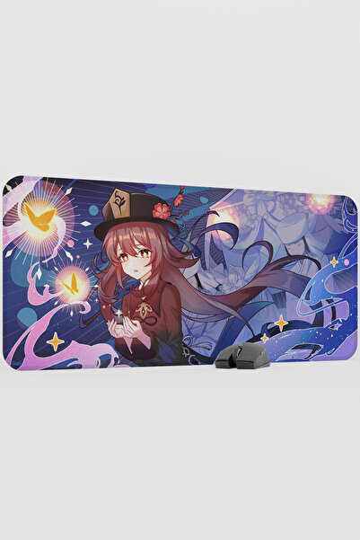 mousepad bastir Hu Tao Genshin Impact Anime Gacha V5 - 90X40 XXL Gaming Mouse...