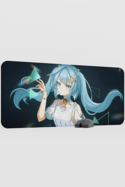 mousepad bastir لوحة ماوس ألعاب فاروزان جينشين إمباكت أنيمي غاتشا V4 - مقاس 9...