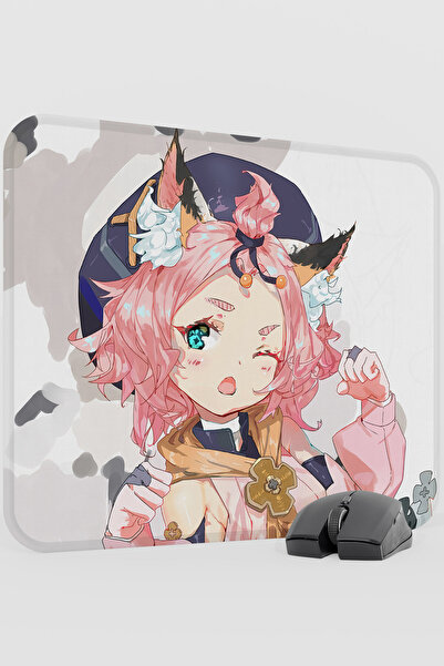 mousepad bastir Diona Genshin Impact Anime Gacha V5 - 48X40 XL Gaming Mouse P...
