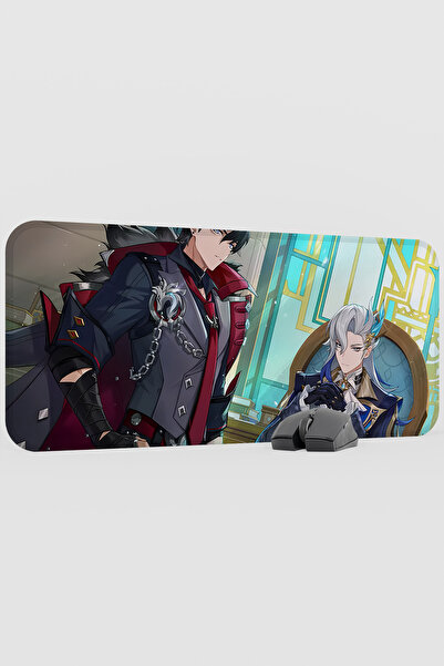 mousepad bastir Neuvillette Genshin Impact Anime Gacha V5 - 70X30 XL Gaming M...