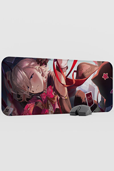 mousepad bastir Lyney Genshin Impact Anime Gacha V4 - 70X30 XL Gaming Mouse P...