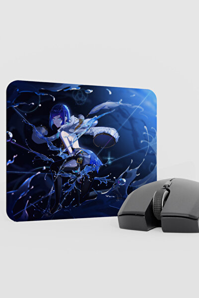 mousepad bastir Yelan Genshin Impact Anime Gacha V4 - 22X18 Gaming Mouse Pad ...