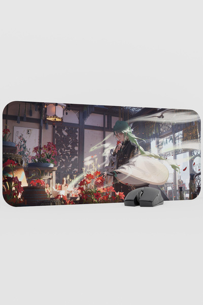 mousepad bastir Baizhu Genshin Impact Anime Gacha V2 - 70X30 XL Gaming Mouse ...