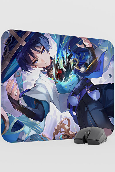 mousepad bastir Wanderer Genshin Impact Anime Gacha V3 - 48X40 XL Gaming Mous...