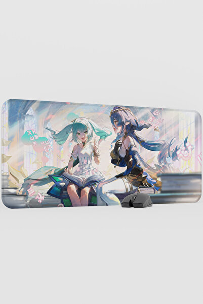mousepad bastir Faruzan Genshin Impact Anime Gacha V5 - 90X40 XXL Gaming Mous...