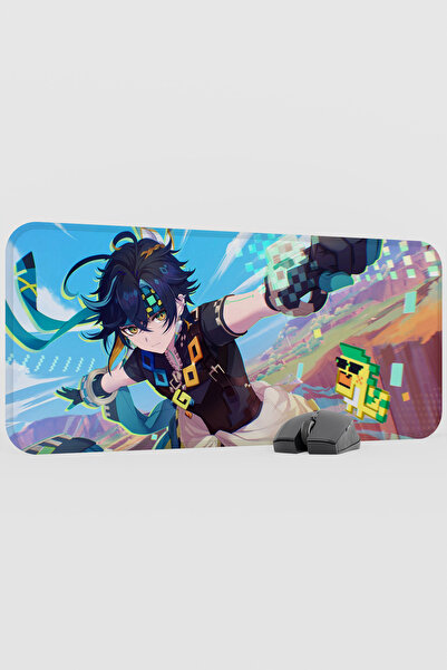 mousepad bastir Kinich Genshin Impact Anime Gacha V5 - 70X30 XL Gaming Mouse ...