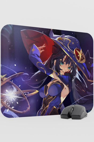 mousepad bastir لوحة ماوس ألعاب مونا جينشين إمباكت أنيمي غاشا V2 - مقاس 48×40 XL