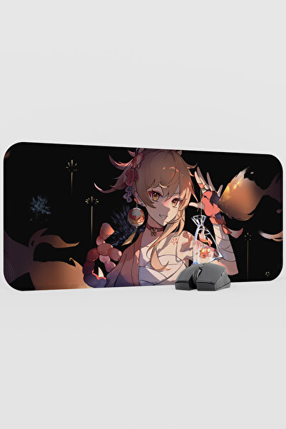 mousepad bastir Yoimiya Genshin Impact Anime Gacha V5 - 70X30 XL Gaming Mouse...