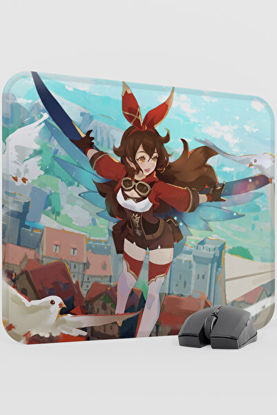 mousepad bastir لوحة ماوس ألعاب كبيرة الحجم من أمبر جينشين إمباكت أنيمي غاتشا...