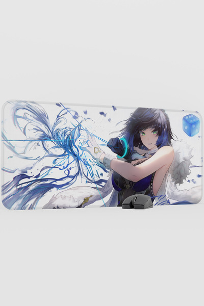 mousepad bastir Yelan Genshin Impact Anime Gacha V1 - 90X40 XXL Gaming Mouse ...