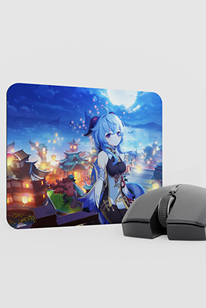 mousepad bastir Ganyu Genshin Impact Anime Gacha V2 - 22X18 Gaming Mouse Pad ...