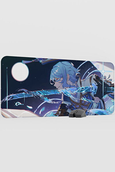 mousepad bastir Ayato Genshin Impact Anime Gacha V4 - 90X40 XXL Gaming Mouse ...