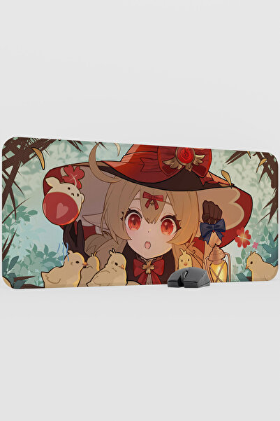 mousepad bastir Klee Genshin Impact Anime Gacha V5 - 90X40 XXL Gaming Mouse P...