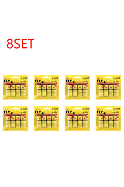 Choice5 مجموعة من 8 قطع (40 قطعة) من شرائط ورق لاصقة للغاية لصيد الذباب، مع د...