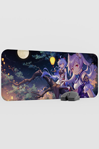 mousepad bastir Keqing Genshin Impact Anime Gacha V4 - 70X30 XL Gaming Mouse ...
