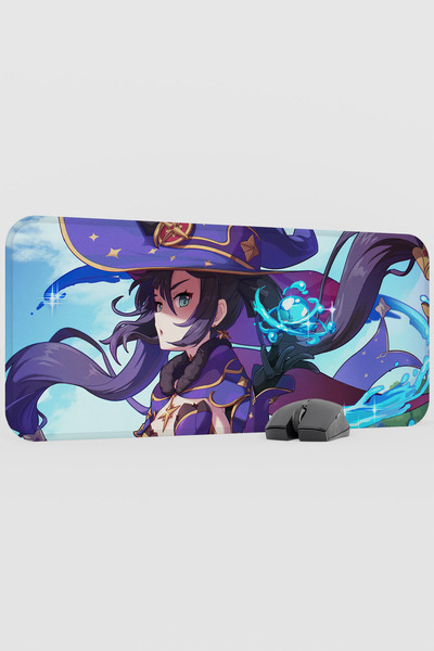 mousepad bastir لوحة ماوس ألعاب مونا جينشين إمباكت أنيمي غاتشا V1 - مقاس 70×3...