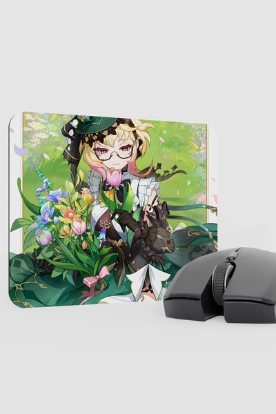 mousepad bastir Emilie Genshin Impact Anime Gacha V5 - 22X18 Gaming Mouse Pad...
