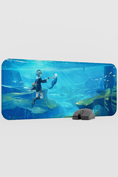 mousepad bastir Freminet Genshin Impact Anime Gacha V2 - 70X30 XL Gaming Mous...