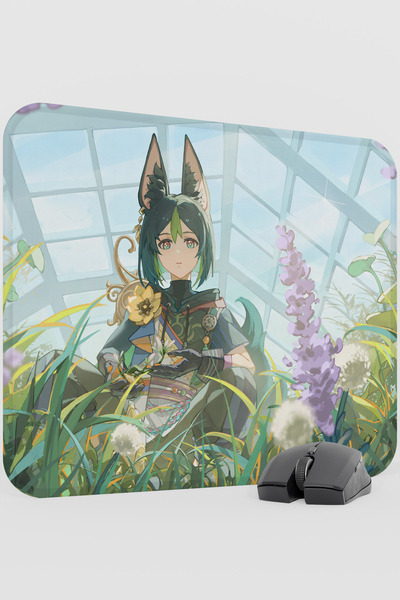 mousepad bastir Tighnari Genshin Impact Anime Gacha V3 - 48X40 XL لوحة ماوس ل...