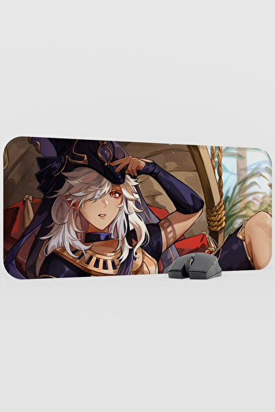 mousepad bastir Cyno Genshin Impact Anime Gacha V1 - 70X30 XL Gaming Mouse Pa...