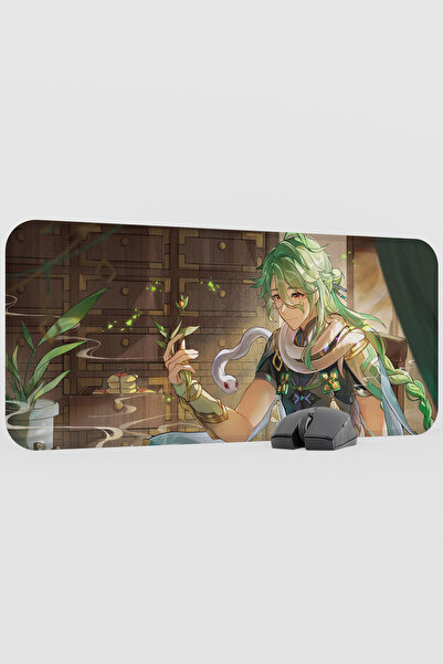 mousepad bastir Baizhu Genshin Impact Anime Gacha V1 - 70X30 XL Gaming Mouse ...
