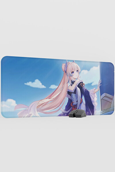 mousepad bastir لوحة ماوس ألعاب كبيرة جدًا من كوكومي جينشين إمباكت أنيمي غاتش...