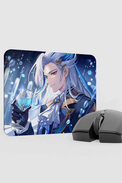 mousepad bastir Neuvillette Genshin Impact Anime Gacha V3 - 22X18 Gaming Mous...